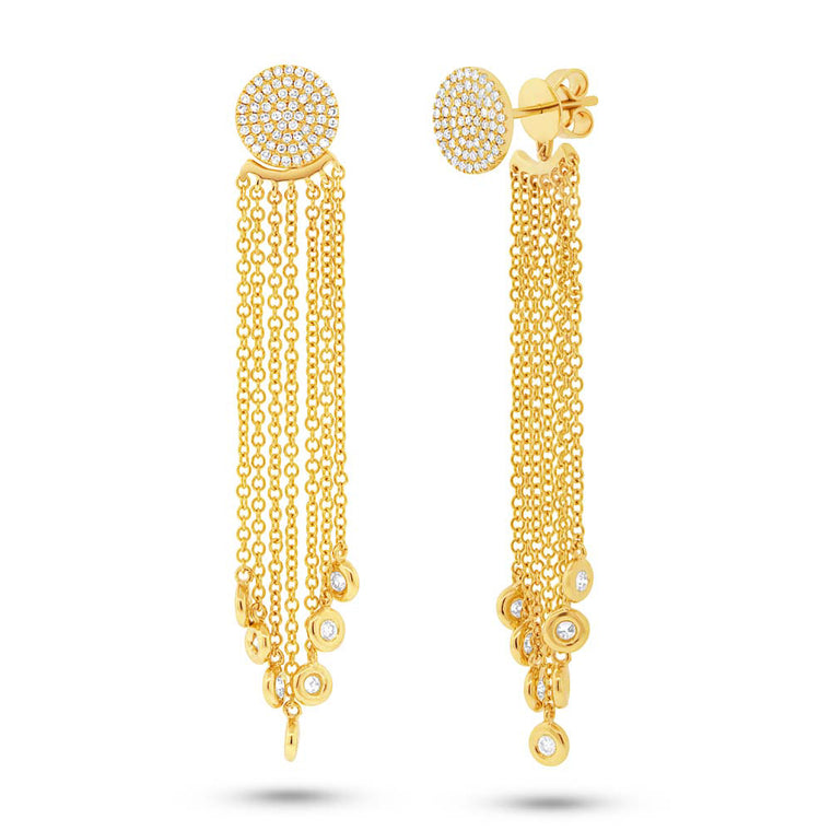 Pave Fringe Earrings - Pasha Fine Jewelry