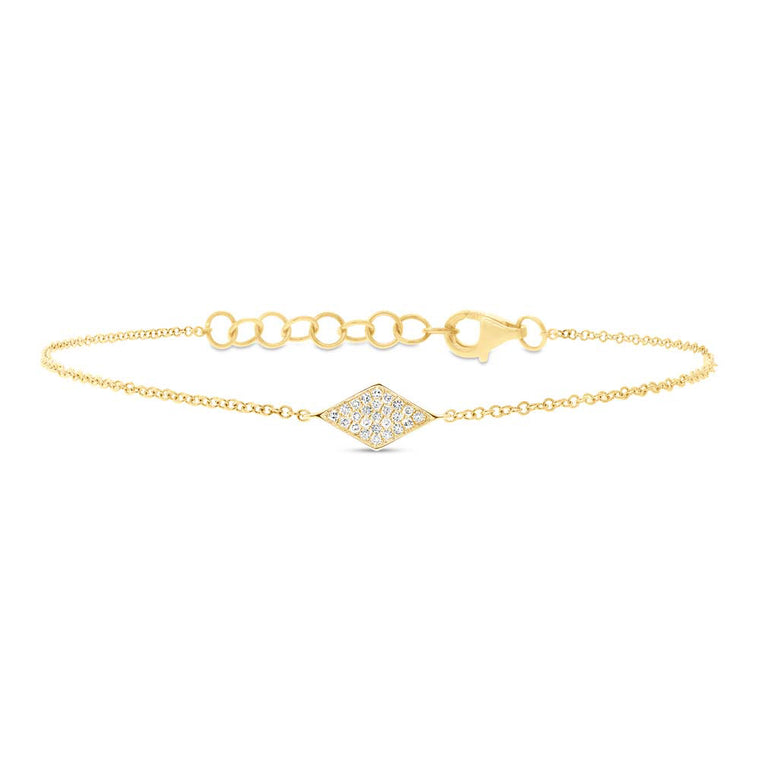 Pavé Diamond Shape Bracelet