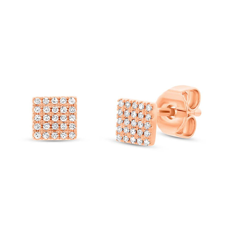 Square Studs - Pasha Fine Jewelry