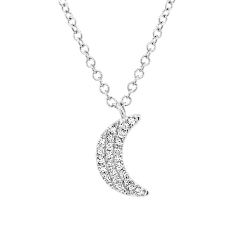 Cresent Moon Necklace - Pasha Fine Jewelry