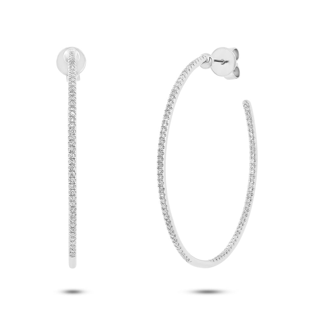 Diamond Hoops - Pasha Fine Jewelry