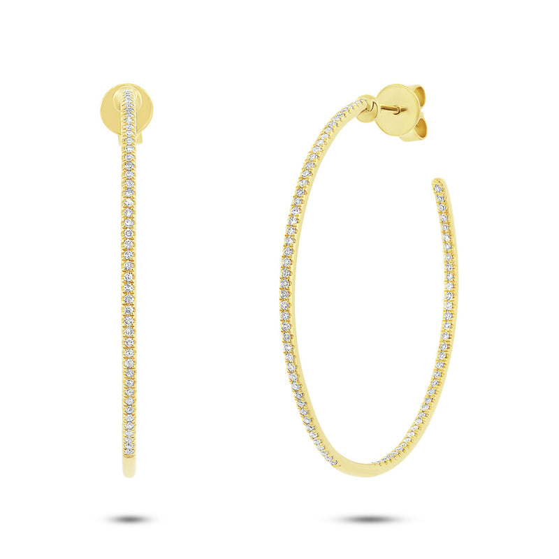 Diamond Hoops - Pasha Fine Jewelry