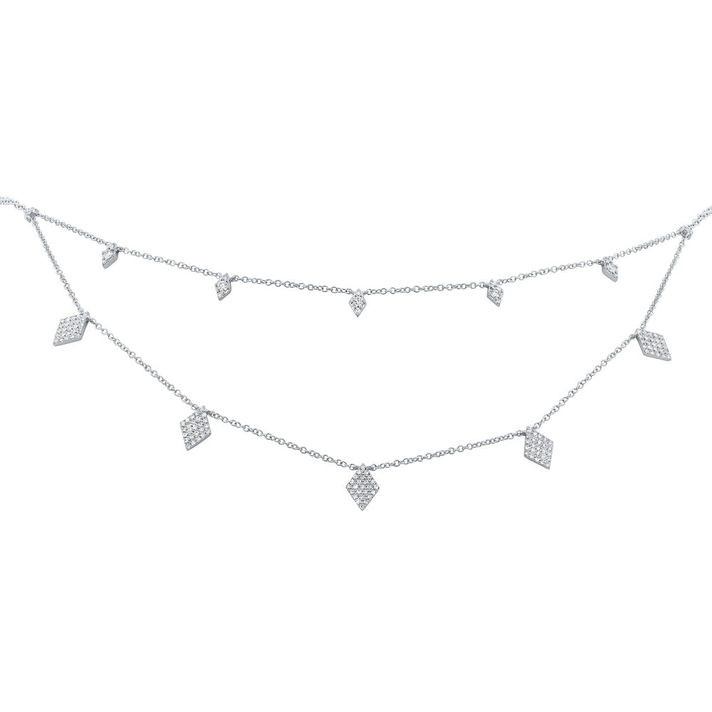 Diamond Shaped Necklace - Pasha Fine Jewelry