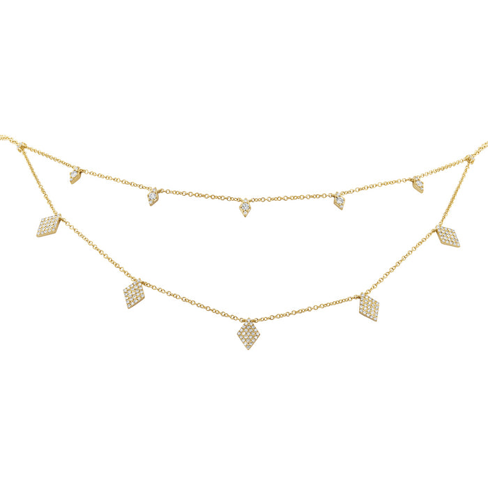 Diamond Shaped Necklace - Pasha Fine Jewelry