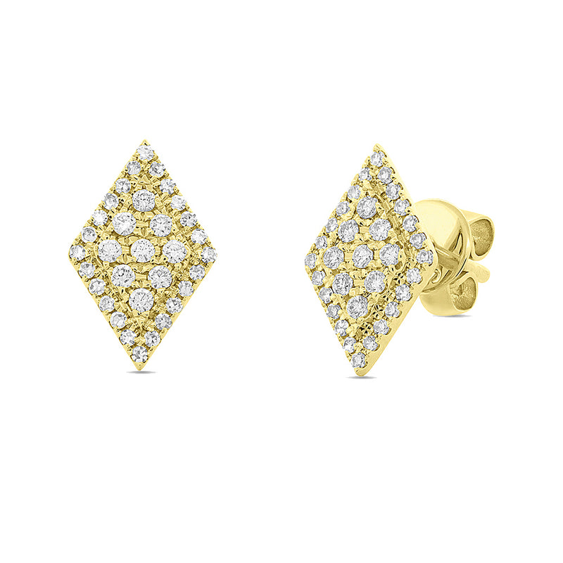 Diamond Shaped Studs - Pasha Fine Jewelry