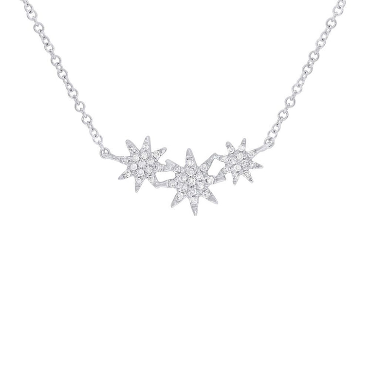 3 Star Necklace - Pasha Fine Jewelry