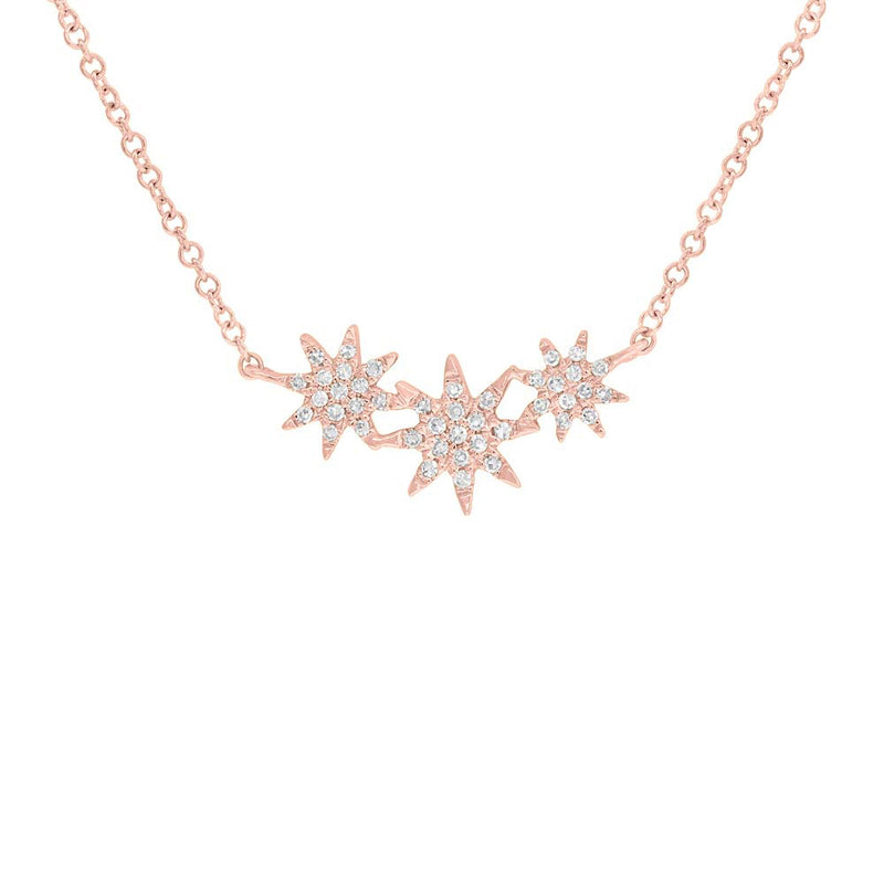 3 Star Necklace - Pasha Fine Jewelry