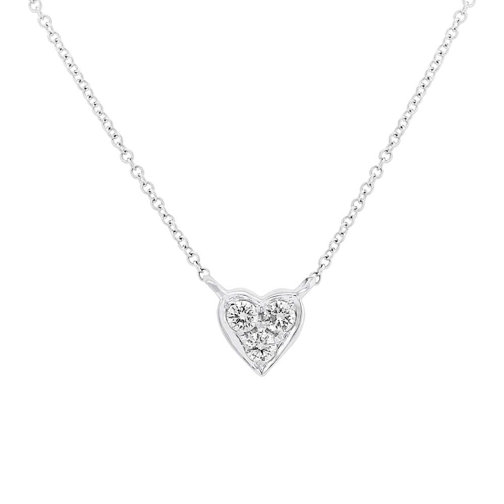 3 Diamond Heart Necklace - Pasha Fine Jewelry