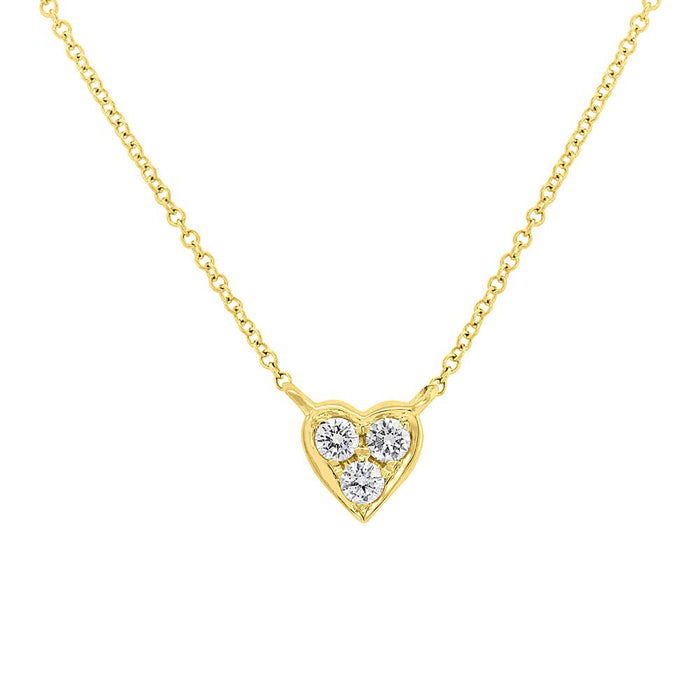 3 Diamond Heart Necklace - Pasha Fine Jewelry