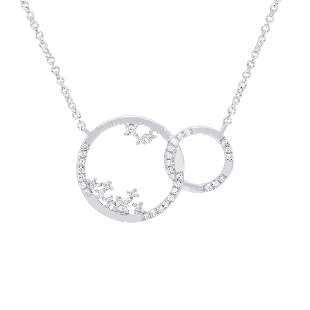 Double Circle Necklace - Pasha Fine Jewelry